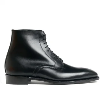 Hampstead Derby Boot in Black Calf Leather