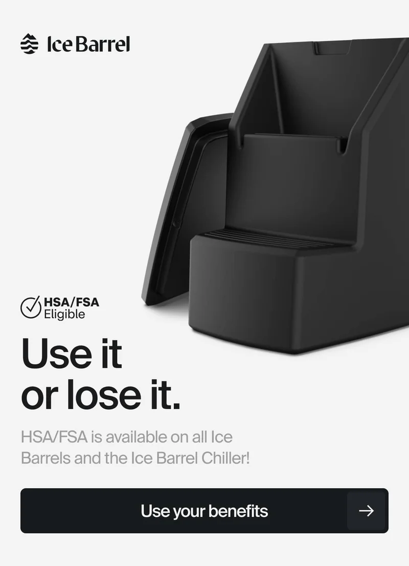 Ice Barrel is HSA/FSA eligible