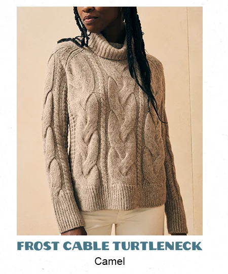Women's Frost Cable Turtleneck