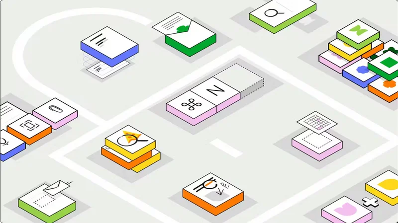 Image of different icons on a gray background.