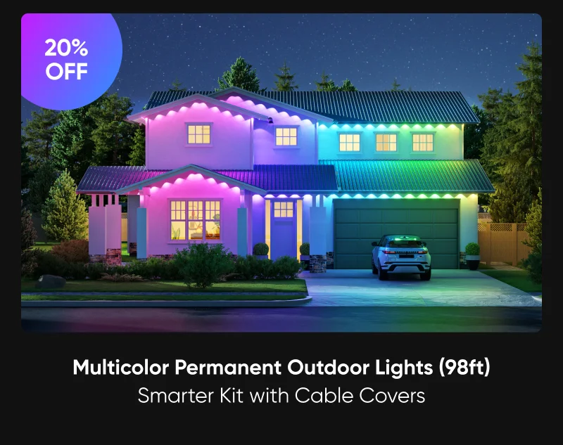 Multicolor Permanent Outdoor Lights (98ft)