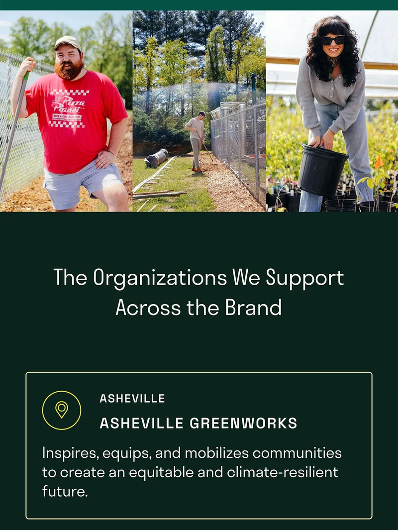 Asheville GreenWorks is dedicated to inspiring, equipping, and mobilizing communities to create an equitable, climate-resilient future.