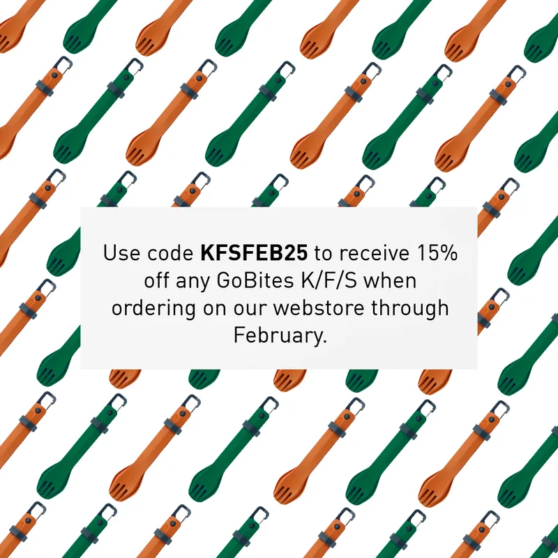 Use code KFSFEB25 to receive 15% off any GoBites K/F/S when ordering on our webstore through February.