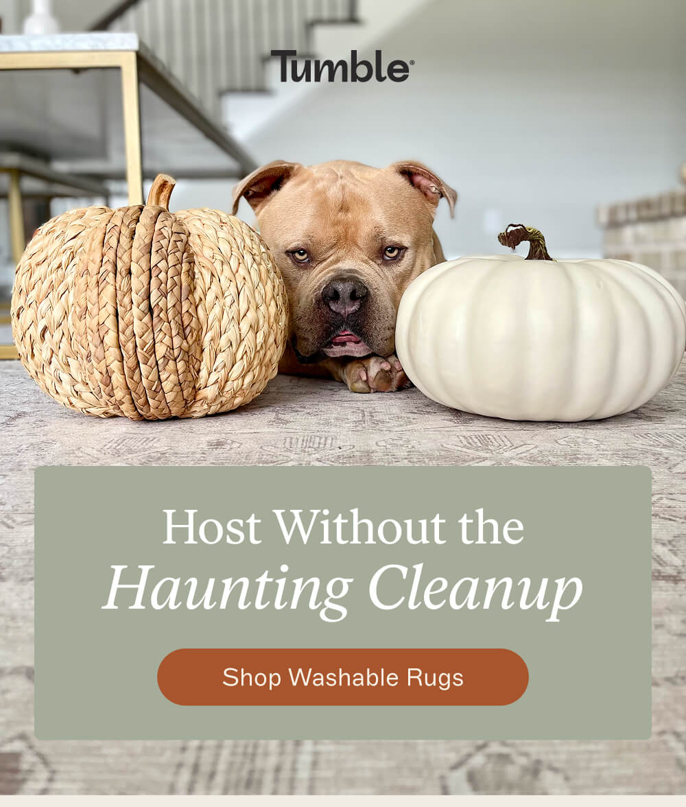 Host Without the Haunting Cleanup  [SHOP WASHABLE RUGS]