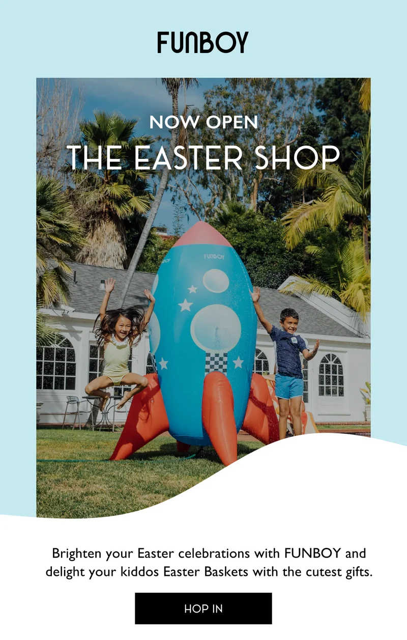 FUNBOY | Now Open, The Easter Shop | Brighten your Easter celebrations with FUNBOY and delight your kiddos Easter Baskets with the cutest gifts. | HOP IN