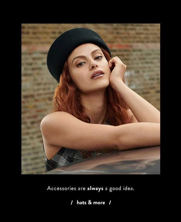 accessories are always a good idea, hats and more