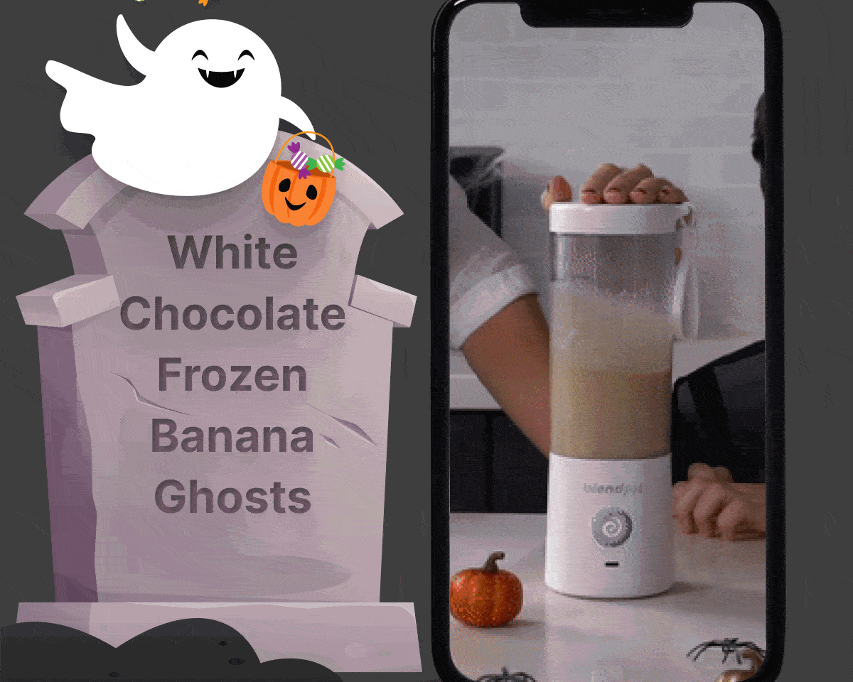 White Chocolate Frozen Banana Ghosts