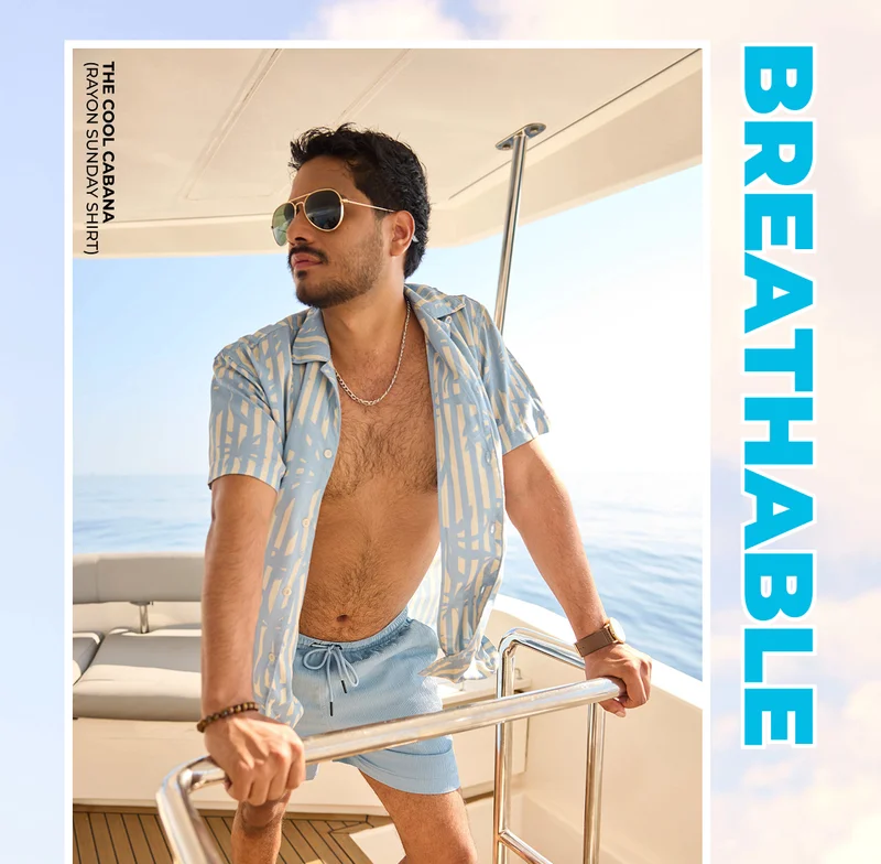 Rayon Sunday Shirt: The Cool Cabana