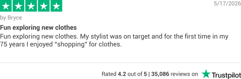 Trustpilot rating banner