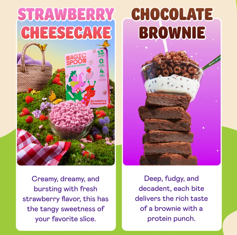 Strawberry Cheesecake & Chocolate Brownie