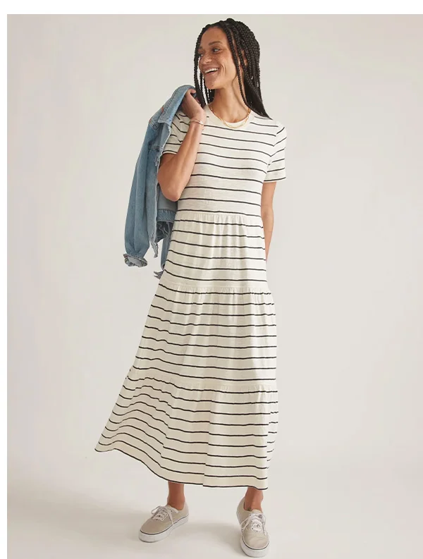 Vintage Slub Midi Dress