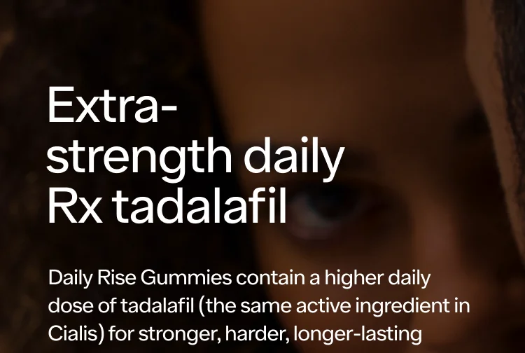 Extra-strength daily Rx tadalafil.