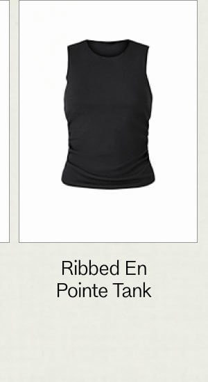Ribbed En Pointe Tank