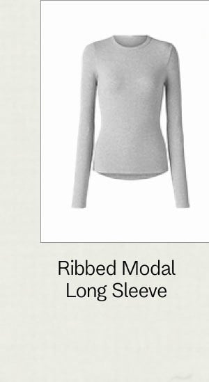 Ribbed Modal Long Sleeve