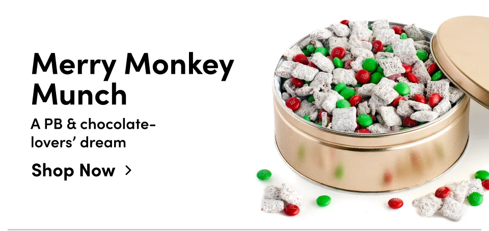 Merry Monkey Munch – APB & Chocolate-lovers' dream; Shop now