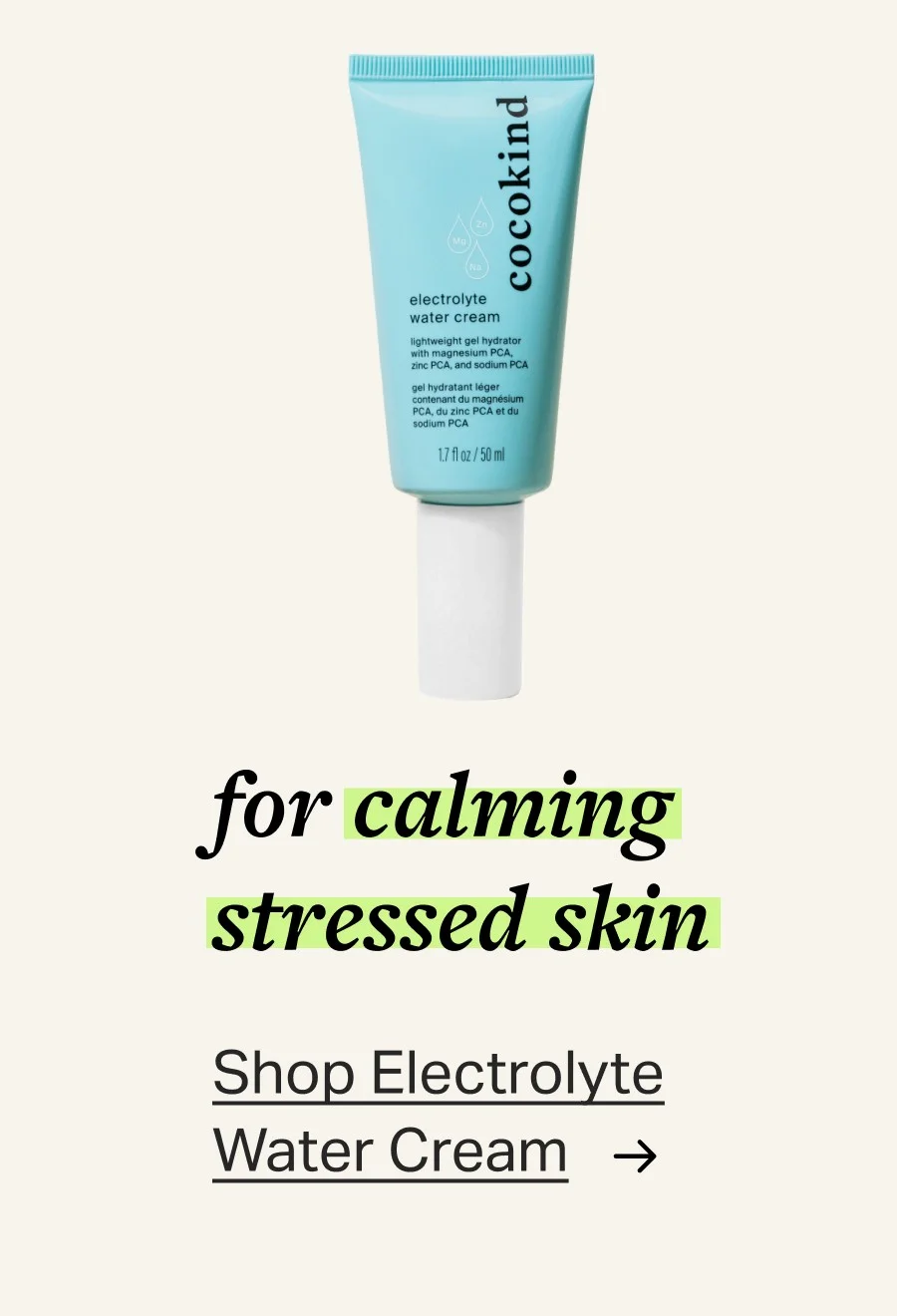 Shop Electrolyte Water Cream
