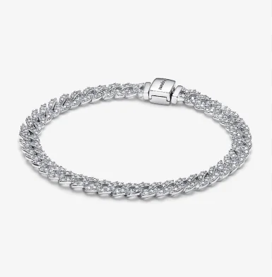 Pandora Timeless Pavé Cuban Chain Bracelet