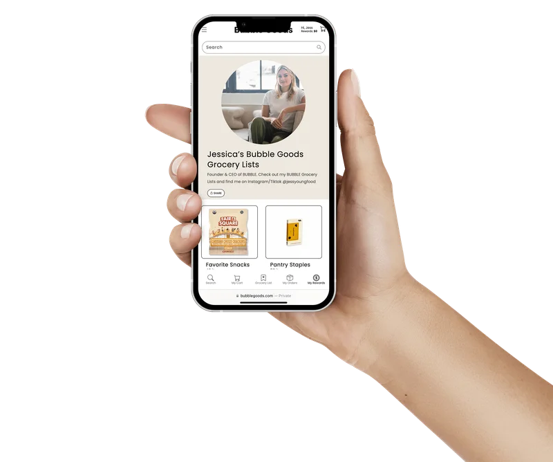 EARN EVEN MORE $$: Now you can share your BUBBLE Grocery Lists and earn rewards!