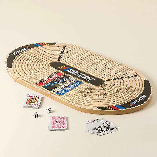 NASCAR Wooden Tabletop Racing Game