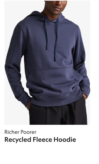 Recycled Fleece Hoodie
