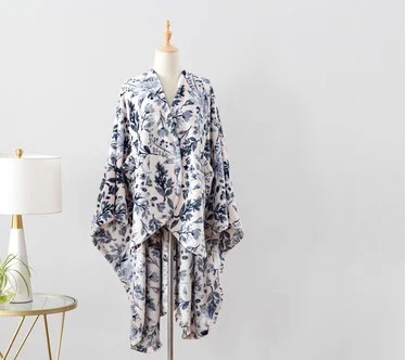 Berkshire Velvetsoft Watercolor Meadow Wearable Throw
