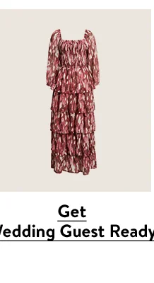 A maxi dress with a tiered skirt.