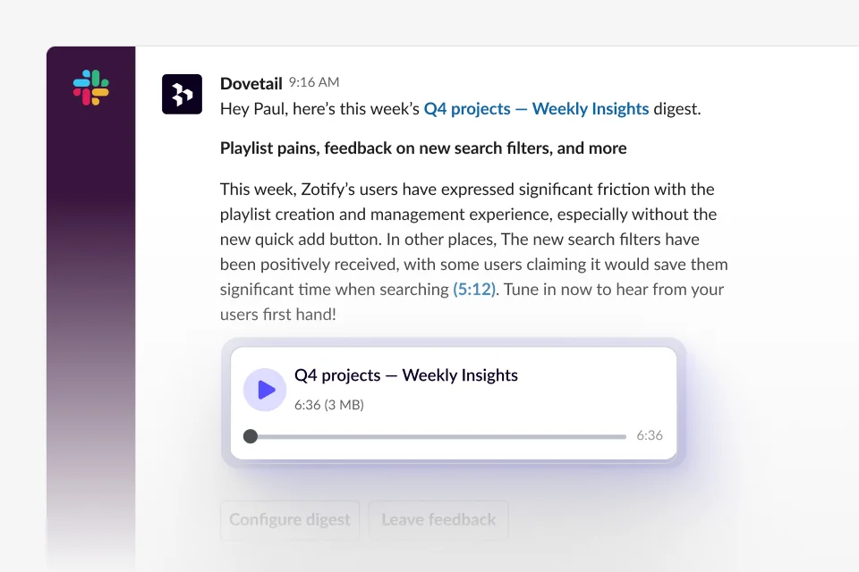 Audio insights
