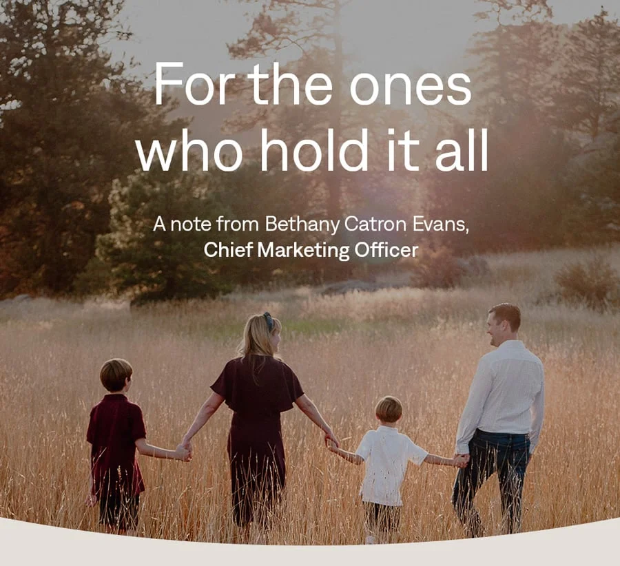 For the ones who hold it all: Mother's Day note