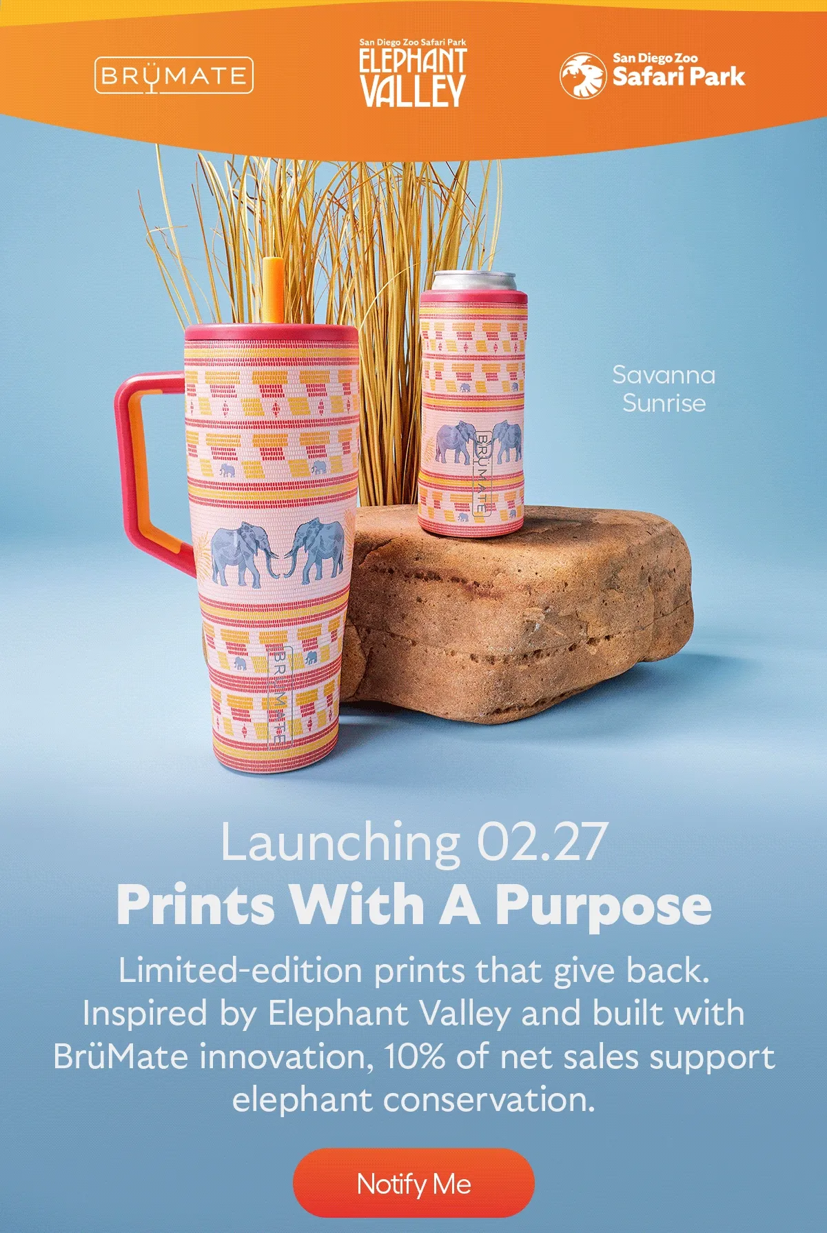 San Diego Zoo Elephant Valley and Safari Park, Launching 02.27. Prints With a Purpose -Notify Me