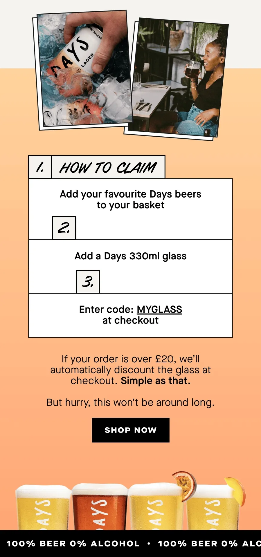 How to claim your free glass