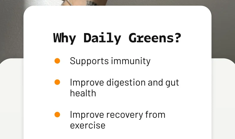 Why daily greens?
