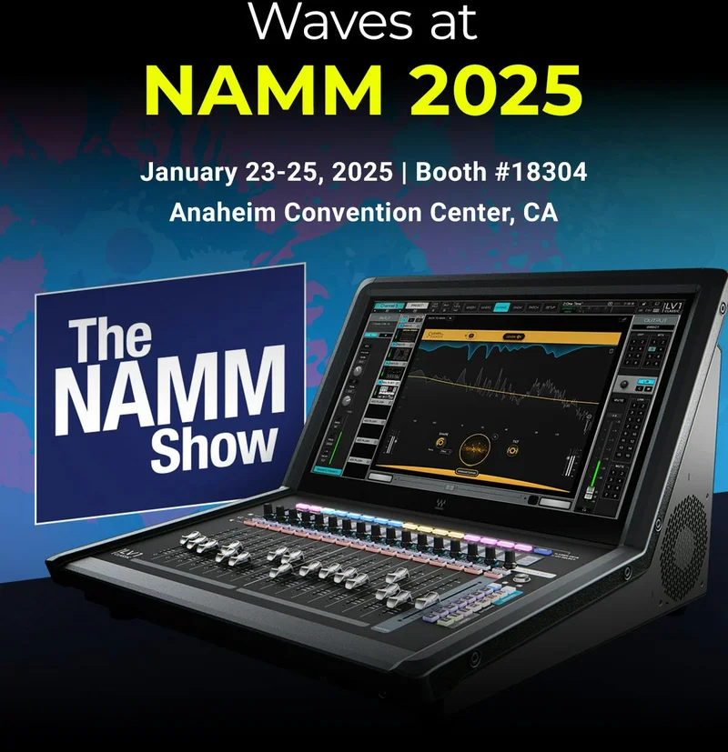 Visit us at NAMM 2025 for the latest innovations in live sound mixing and studio production