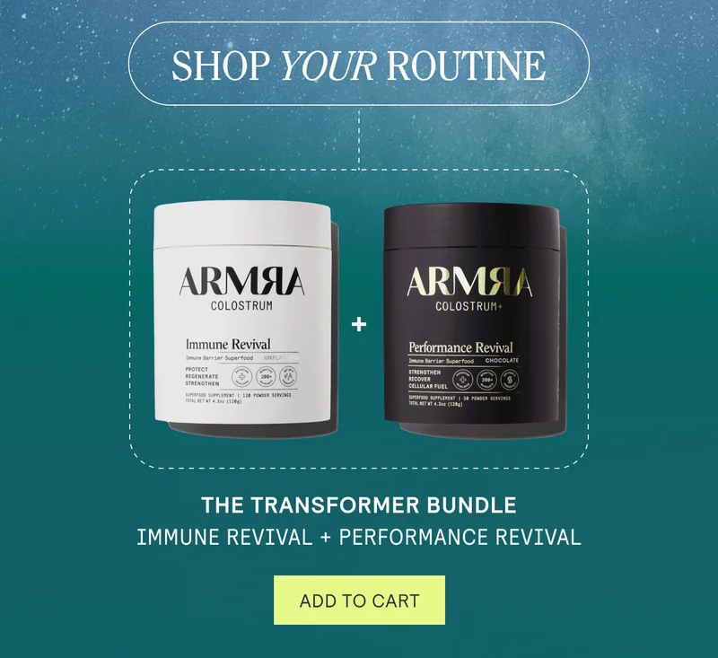 SHOP YOUR ROUTINE. The Transformer Bundle. Immune Revival + Performance Revival | ADD TO CART
