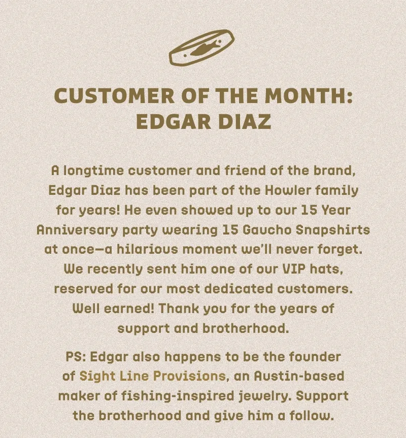 Customer of the Month: Edgar Diaz