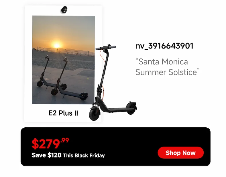 E2 Plus II Electric Scooter