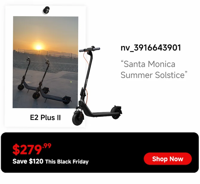 E2 Plus II Electric Scooter