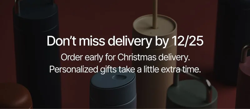 Don't miss delivery by 12/25