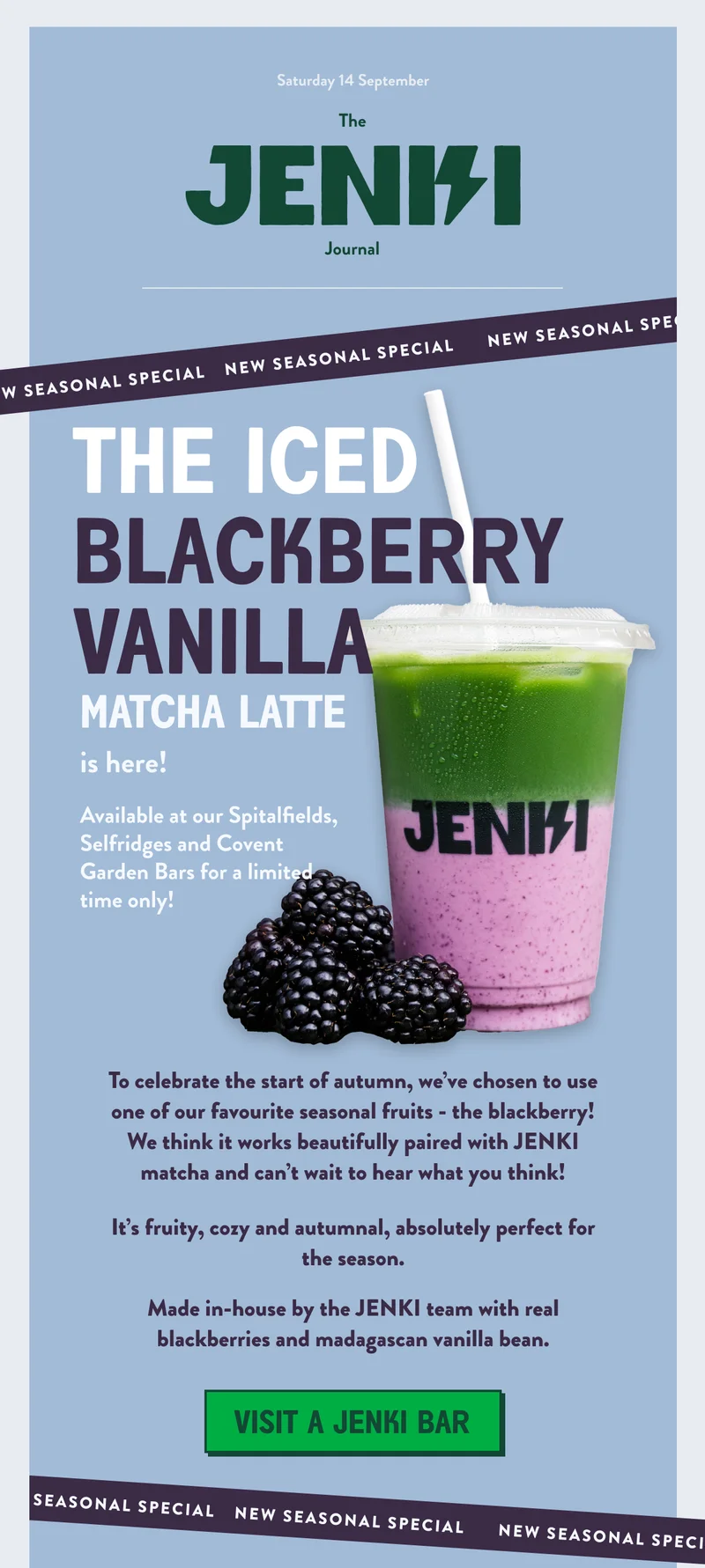 Blackberry Matcha Latte