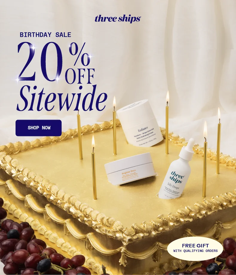 Birthday Sale 20% Off Sitewide. Shop now.