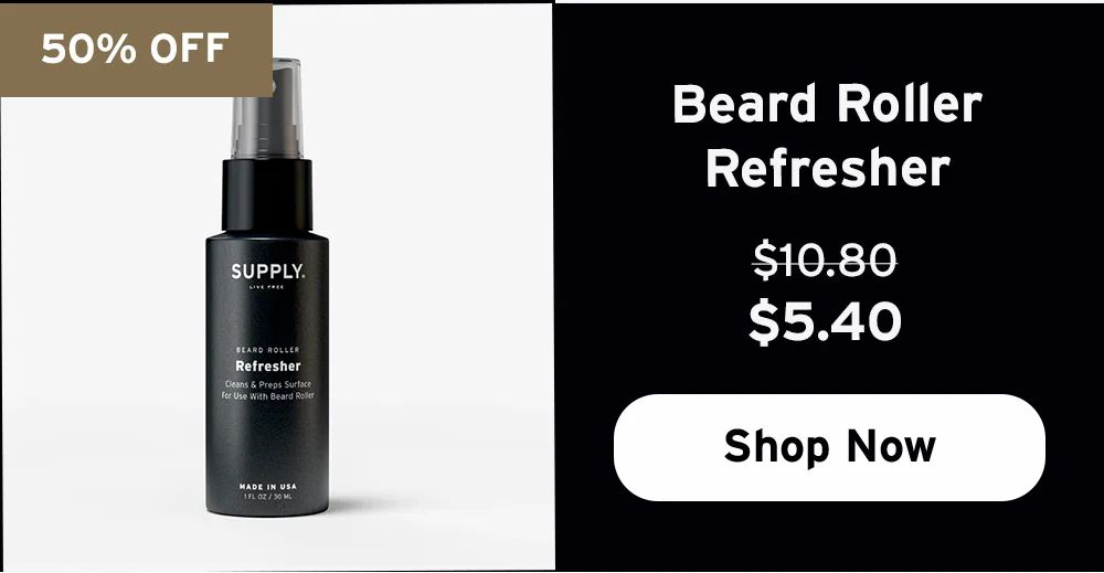 Beard roller refresher