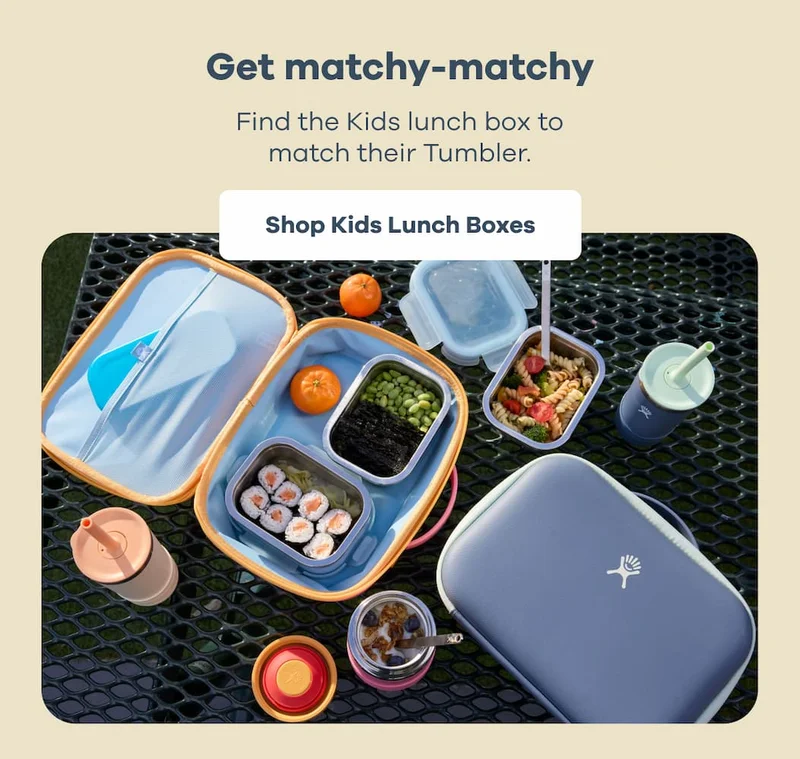 Get matchy-matchy. Find the Kids lunch box to match their Tumbler. | Shop Kids Lunch Boxes
