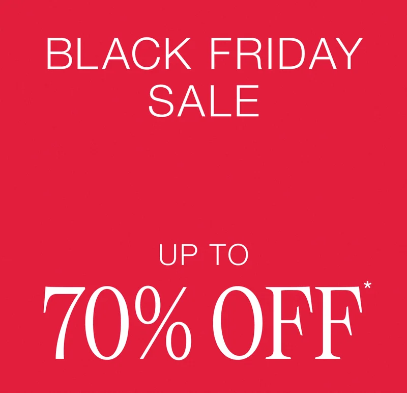 Black Friday Sale. Up to 70% Off.
