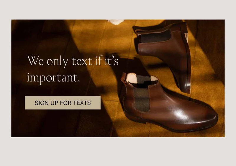 Never miss a promo or product drop. Sign up for texts.