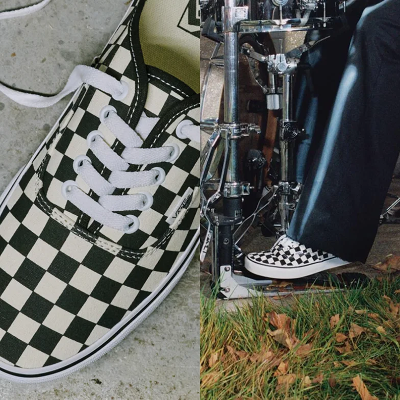 Black White Authentic Checkerboard Shoe