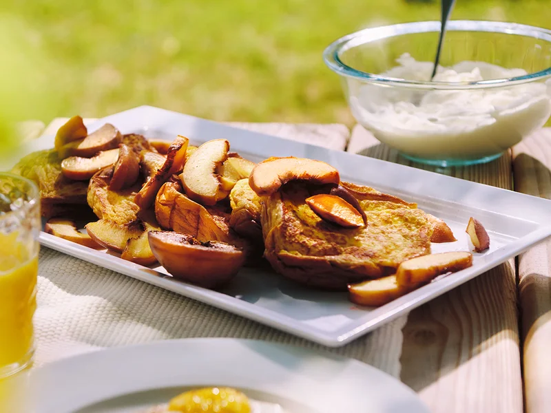 Peaches and Cream French Toast