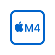 Apple M4 chip icon
