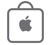 Apple Store shopping bag icon to buy online or pickup