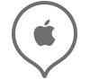 Apple Store map location and pin icon