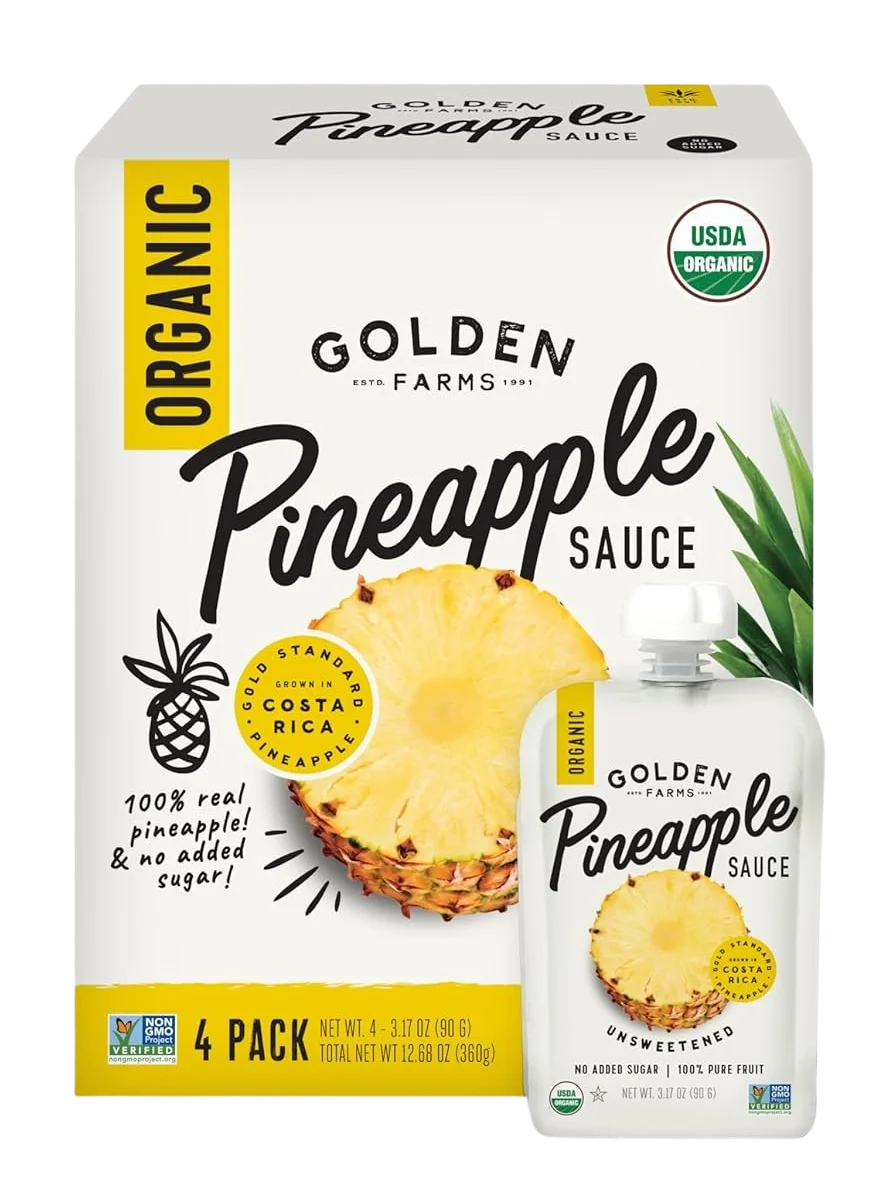 Image of Golden Farms Organic Pineapple Squeeze (4 Pack)