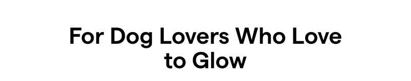 For Dog Lovers Who Love to Glow